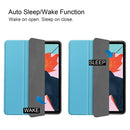 For iPad Air 2022 / 2020 10.9 Custer Texture TPU Horizontal Flip Leather Case with Sleep / Wake-up Function & Three-folding Holder & Pen Slot(Sky Blue)