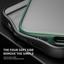 For iPhone 12 / 12 Pro iPAKY Knight Series Shockproof TPU+ Clear PC Case(Red)