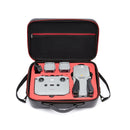 For DJI Mavic Air 2 Portable PU Shoulder Storage Bag Protective Box(Black Red)