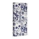 For iPhone 12 mini 3D Painted Pattern Horizontal Flip Leather Case with Holder & Card Slots & Photo Frame & Wallet(Skull Flower)