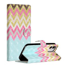 For iPhone 12 mini 3D Painted Pattern Horizontal Flip Leather Case with Holder & Card Slots & Photo Frame & Wallet(Color Wave)
