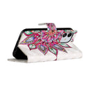 For iPhone 12 mini 3D Painted Pattern Horizontal Flip Leather Case with Holder & Card Slots & Photo Frame & Wallet(Half Flower)