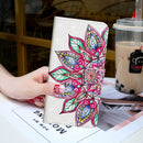 For iPhone 12 mini 3D Painted Pattern Horizontal Flip Leather Case with Holder & Card Slots & Photo Frame & Wallet(Half Flower)