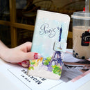 For iPhone 12 mini 3D Painted Pattern Horizontal Flip Leather Case with Holder & Card Slots & Photo Frame & Wallet(Iron Tower)