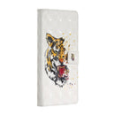 For iPhone 12 mini 3D Painted Pattern Horizontal Flip Leather Case with Holder & Card Slots & Photo Frame & Wallet(Tiger)