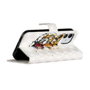 For iPhone 12 mini 3D Painted Pattern Horizontal Flip Leather Case with Holder & Card Slots & Photo Frame & Wallet(Tiger)