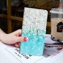 For iPhone 12 mini 3D Painted Pattern Horizontal Flip Leather Case with Holder & Card Slots & Photo Frame & Wallet(Sea Water Sand)