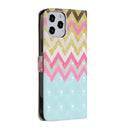 For iPhone 12 Pro Max 3D Painted Pattern Horizontal Flip Leather Case with Holder & Card Slots & Photo Frame & Wallet(Color Wave)
