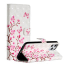 For iPhone 12 Pro Max 3D Painted Pattern Horizontal Flip Leather Case with Holder & Card Slots & Photo Frame & Wallet(Dielianhua)