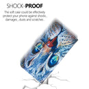 For iPhone 12 mini Painted Pattern Horizontal Flip Leather Case with Holder & Card Slots & Photo Frame(Blue Cat)