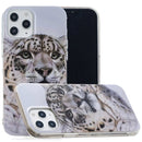 For iPhone 12 Pro Max Painted Pattern TPU Protective Case(Leopard Head)