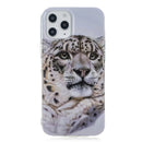 For iPhone 12 Pro Max Painted Pattern TPU Protective Case(Leopard Head)