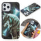 For iPhone 12 Pro Max Painted Pattern TPU Protective Case(Night Sky Wolf)