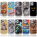 For iPhone 12 Pro Max Painted Pattern TPU Protective Case(Night Sky Wolf)
