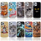 For iPhone 12 Pro Max Painted Pattern TPU Protective Case(Night Sky Wolf)
