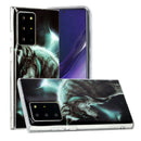 For Samsung Galaxy Note20 Ultra Painted Pattern TPU Protective Case(Night Sky Wolf)