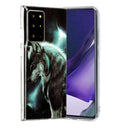 For Samsung Galaxy Note20 Ultra Painted Pattern TPU Protective Case(Night Sky Wolf)
