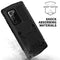 For Samsung Galaxy Note 20 Ultra R-JUST Shockproof Waterproof Dust-proof Metal + Silicone Protective Case with Holder(Black)