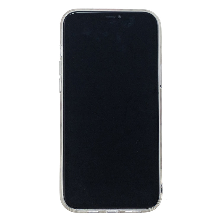 For iPhone 12 Pro Max Plating Marble Pattern Soft TPU Protective Case(Green White)