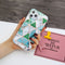 For iPhone 12 Pro Max Plating Marble Pattern Soft TPU Protective Case(Green White)