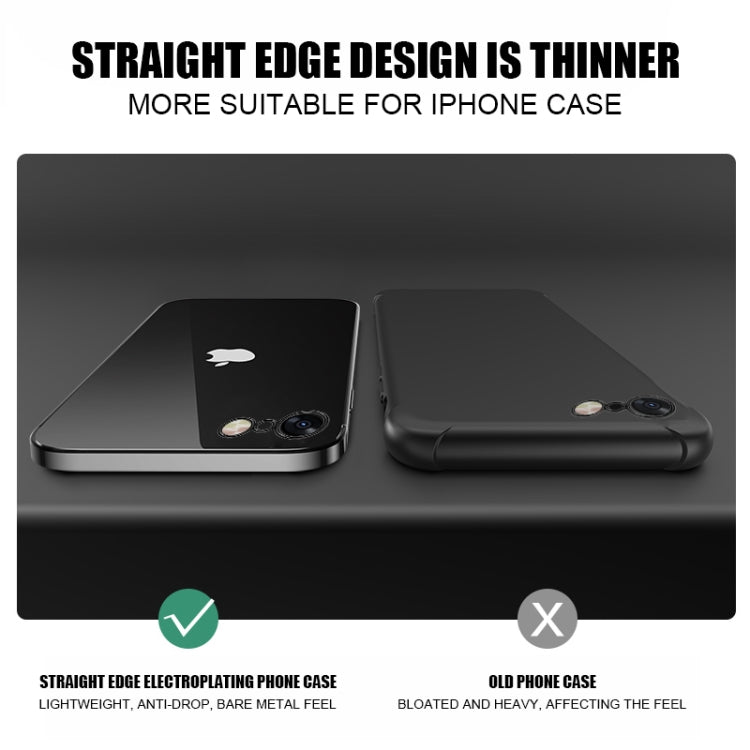For iPhone SE 2022 / SE 2020 Magic Cube Plating TPU Protective Case(Silver)