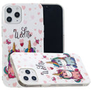 For iPhone 12 / 12 Pro Luminous TPU Soft Protective Case(Couple Unicorn)