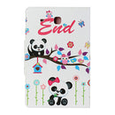 For Samsung Galaxy Tab E 9.6 / T560 Painted Pattern Horizontal Flip Leather Case with Holder(Panda)