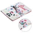 For Samsung Galaxy Tab E 9.6 / T560 Painted Pattern Horizontal Flip Leather Case with Holder(Panda)