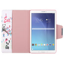 For Samsung Galaxy Tab E 9.6 / T560 Painted Pattern Horizontal Flip Leather Case with Holder(Panda)
