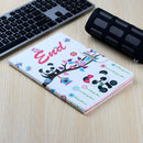 For Samsung Galaxy Tab E 9.6 / T560 Painted Pattern Horizontal Flip Leather Case with Holder(Panda)