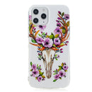 For iPhone 12 Pro Max Luminous TPU Soft Protective Case(Flower Deer)