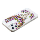 For iPhone 12 Pro Max Luminous TPU Soft Protective Case(Flower Deer)