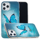 For iPhone 12 Pro Max Luminous TPU Soft Protective Case(Butterfly)