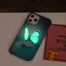 For iPhone 12 Pro Max Luminous TPU Soft Protective Case(Butterfly)