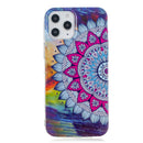 For iPhone 12 Pro Max Luminous TPU Soft Protective Case(Half Flower)