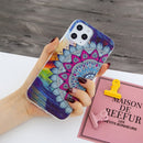 For iPhone 12 Pro Max Luminous TPU Soft Protective Case(Half Flower)