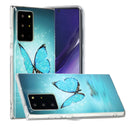 For Samsung Galaxy Note20 Ultra Luminous TPU Soft Protective Case(Butterfly)