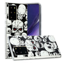 For Samsung Galaxy Note20 Ultra Luminous TPU Soft Protective Case(Skull)