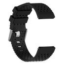 For Fitbit Versa / Versa 2 / Versa Lite 23cm Breathable Silicone Watch Band(Black)