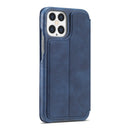 For iPhone 12 Pro Max LC.IMEEKE Hon Ancient Series Horizontal Flip Leather Case with Holder & Card Slot(Blue)