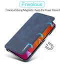 For iPhone 12 Pro Max LC.IMEEKE Hon Ancient Series Horizontal Flip Leather Case with Holder & Card Slot(Blue)