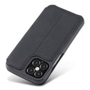 For iPhone 12 / 12 Pro LC.IMEEKE Hon Ancient Series Horizontal Flip Leather Case with Holder & Card Slot(Black)
