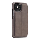 For iPhone 12 / 12 Pro LC.IMEEKE Hon Ancient Series Horizontal Flip Leather Case with Holder & Card Slot(Coffee)