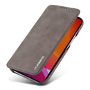 For iPhone 12 / 12 Pro LC.IMEEKE Hon Ancient Series Horizontal Flip Leather Case with Holder & Card Slot(Coffee)
