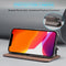 For iPhone 12 mini LC.IMEEKE Hon Ancient Series Horizontal Flip Leather Case with Holder & Card Slot(Coffee)
