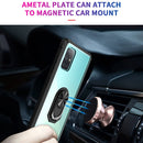 For Samsung Galaxy A51 Shockproof Transparent TPU + Acrylic Protective Case with Ring Holder(Black and Silver)