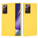 For Samsung Galaxy Note20 Ultra Pure Color Liquid Silicone Shockproof Full Coverage Case(Yellow)