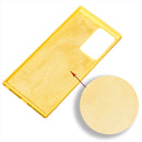 For Samsung Galaxy Note20 Ultra Pure Color Liquid Silicone Shockproof Full Coverage Case(Yellow)