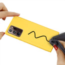 For Samsung Galaxy Note20 Ultra Pure Color Liquid Silicone Shockproof Full Coverage Case(Yellow)