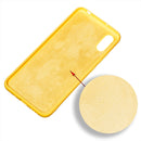 For Xiaomi Redmi 9A Pure Color Liquid Silicone Shockproof Full Coverage Case(Yellow)